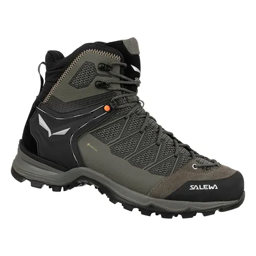Salewa Mountain Trainer Lite Mid Gore-Tex Herrenwanderstiefel - Schwarz, Größe 8.5 - Wanderschuhe mit wasserdichtem GORE-TEX, ideal für Bergwanderungen und Rucksacktouren. Das 3F System sorgt für perfekte Passform und Flexibilität.