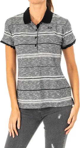 La Martina Damen-Kurzarm-Poloshirt mit Reverskragen LWP005