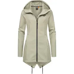 RAGWEAR Wingi Damen Sweatjacke XL, gelbgrün - Sportliche Damen Sweatjacke mit tailliertem Schnitt, kuscheligem Teddy-Fleece-Innenfutter und praktischen Daumenlöchern – ideal für kühle Tage.