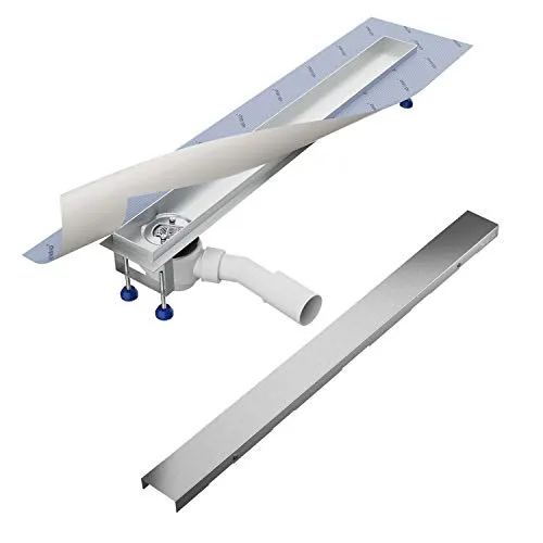 Aquabad Duschrinne SDS Pro 70 cm - Badewannen- & Duschsysteme, hochwertige Edelstahl-Duschrinne mit max. Ablaufleistung von 27 l/min und selbstklebendem Dichtvlies für einfache Montage.