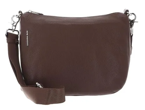 Mandarina Duck Umhängetasche Mellow Leather Hobo - Milchschokolade - Elegante Umhängetasche aus hochwertigem Leder, ideal für modebewusste Frauen. Geräumiges Hauptfach und praktische Innenfächer bieten optimale Organisation. Abnehmbarer Schultergurt für flexiblen Tragekomfort.
