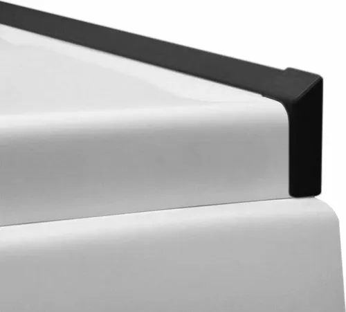 Wannenleistenset Abschlußleisten, schwarz von Hak