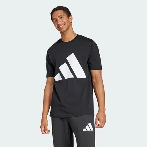 adidas Herren Essentials Big Logo Tee XXL - T-Shirt aus 100 % Baumwolle mit regulärem Schnitt und Rundhalsausschnitt, ideal für lässige Outfits und sportliche Aktivitäten.