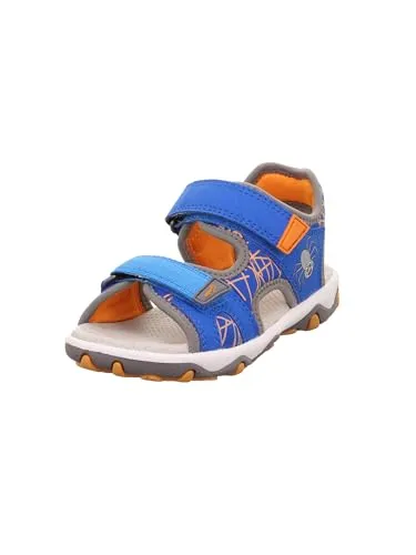 Superfit MIKE 3.0 Sandale Blau/Orange - Sportliche Sandale für aktive Jungs mit rutschfester, flexibler Laufsohle und zweifachem Klettverschluss für besten Halt. Ideal für den Sommer und aus hochwertigem Naturleder.