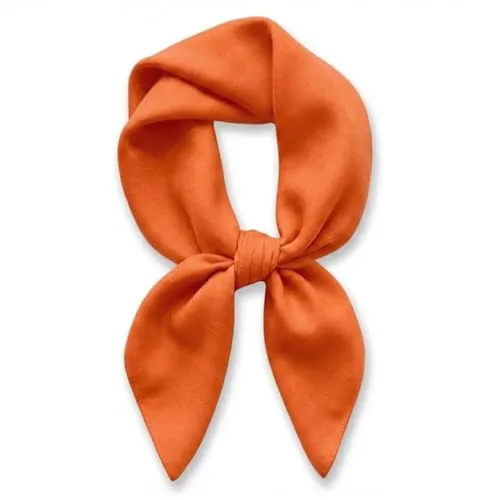 TigerTie Damen Nickituch Halstuch in orange einfarbig Uni in orange von TigerTie