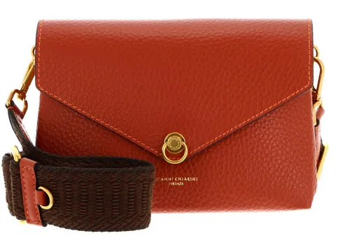 GIANNI CHIARINI Umhängetasche Crossbody Bag aus echtem Rindsleder - Elegante Crossbody Bag aus 100% echtem Rindsleder in braun. Mit abnehmbarem, verstellbarem Schulterriemen und praktischem Überschlagverschluss – ideal für den täglichen Einsatz.