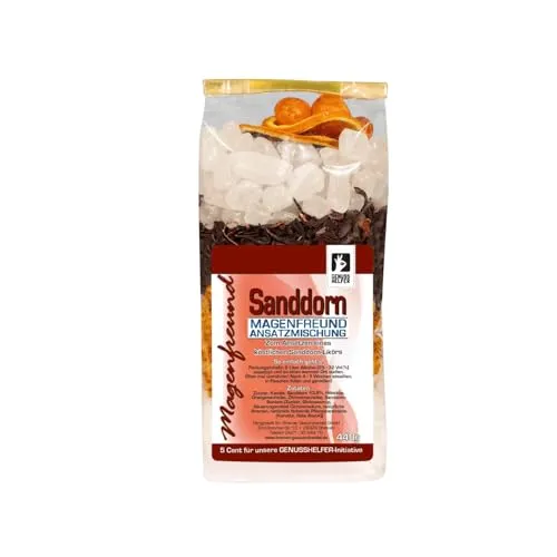 Bremer Gewürzhandel Magenfreund Ansatzmischung Sanddorn, ohne künstliche Zutaten, Likör selber machen, Sanddornlikör, 480g