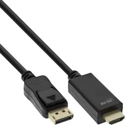 InLine DisplayPort zu HDMI Konverter Kabel 4K/60Hz, 1,5m - Monitor-AV-Kabel & Adapter, unterstützt hochauflösende 4K bei 60Hz für gestochen scharfe Bilder und flüssige Wiedergabe.