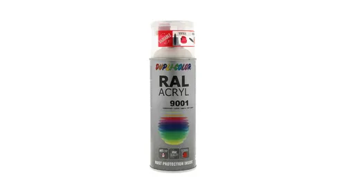Dupli Color RAL-Lack RAL ACRYL RAL 9001 cremeweiß seidenmatt 400 ml 641893