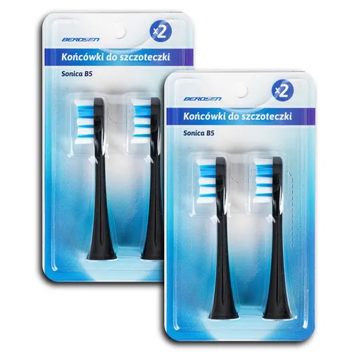 B5 Berdsen Schallzahnbürstenköpfe, 4 Stück