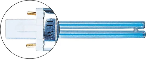 HEISSNER ZF411-00 UVC-Ersatzlampe 11 W, PL-S - UV-Sterilisatoren für sauberes Wasser, lange Lebensdauer und einfache Montage mit 11 W Leistung und G23 Sockel.