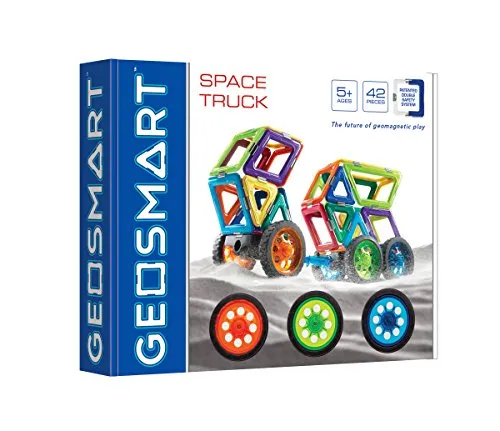 GeoSmart - Space Truck: Magnetisches Konstruktionsspielzeug mit 42 Teilen - Sonstige Kategorie, fördert kreatives Denken und räumliches Vorstellungsvermögen für Kinder ab 5 Jahren.