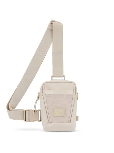 Johnny Urban Umhängetasche Lex Front Pack Brusttasche, Sling Bag, Kleine Handytasche in Lack-Optik, Wasserabweisend, Sand