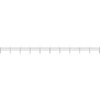 vidaXL Gartenzaun mit Bügel-Design, 17 x 0,6 m Schwarz - Gartenzäune: Eleganter, stabiler Zaun aus pulverbeschichtetem Stahl, einfach zu montieren und ideal für sichere Abgrenzungen in Ihrem Garten oder Zuhause.