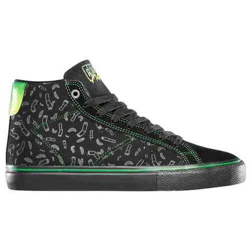 Emerica Herren Omen Hi X Creature Skate-Schuh, Schwarz/Schwarz