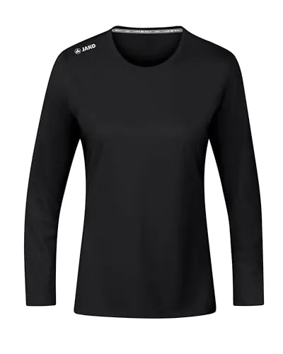 JAKO Damen Longsleeve Run 2.0, Schwarz, 42