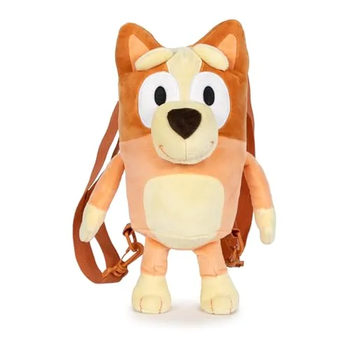 Famosa Softies Plüsch-Bingo-Rucksack, 35 cm von Bluey