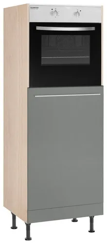 OPTIFIT Backofenumbauschrank Bern 60 cm breit, 176 cm hoch, höhenverstellbare Stellfüße, mit Metallgriff