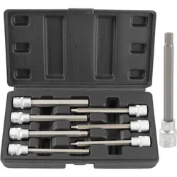 TECPO Steckschlüssel Satz 7-teilig Innensechskant 3/8 Zoll, SW 3-10 mm