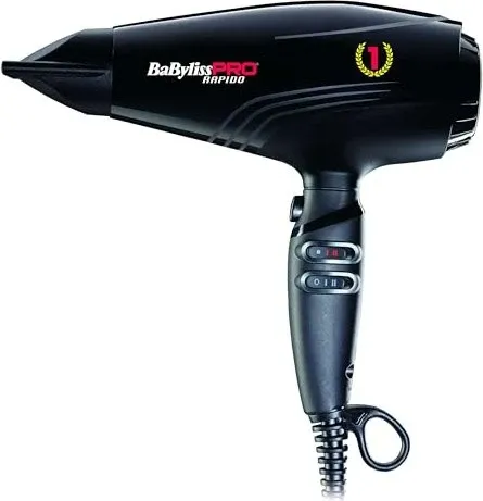 Babyliss PRO Rapido Ultra Light Ionen Fön 2200 W - Haartrockner der Extraklasse: 399g leicht, 2200W leistungsstark und pflegend – ideal für schnelles Styling ohne Haarbeschädigung!