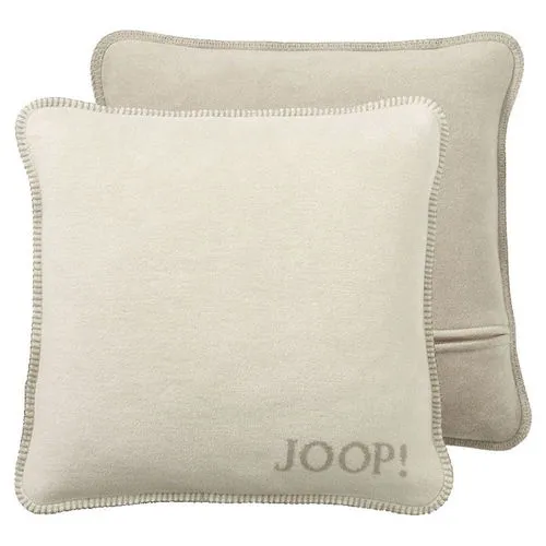 Joop! Kissenhülle Uni Doubleface Sand Pergament in beige von JOOP! Living