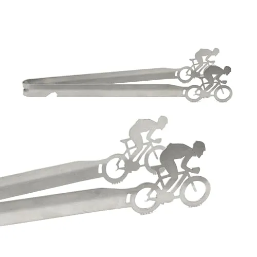 Grillzange Motiv Rennrad, spülmaschinengeeignet, Geschenkidee, Männergeschenk, Radsport, Radsportgeschenk, Rennradfahrer Geschenk