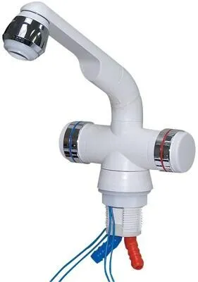 Barwig Compact Mischer, Ø34mm, Tülle, Mikroschalter, weiß/chrom