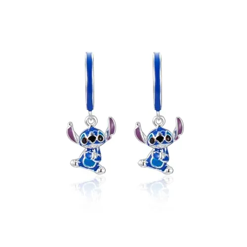 Disney Creolen mit Stich aus Sterlingsilber für Mädchen, Disney Schmuck