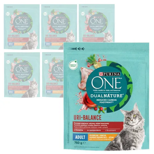 Purina One Dual Nature Uri-Balance Futter Für Katzen Hähnchen 6x750g Harnsystem