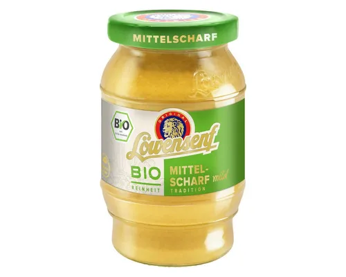 Löwensenf Saucen, Löwensenf mittelscharf mild Bio 250ml
