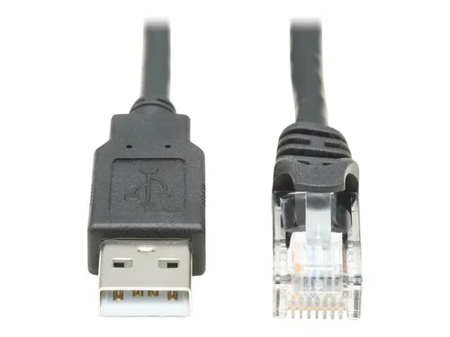 EATON TRIPPLITE USB-A to RJ45 Rollover Console Cable - Cisco Kompatibel 6ft - Elektroinstallation: Hochwertiges Console Kabel für Cisco Geräte, ideal für zuverlässige Verbindungen und einfache Konfiguration mit 250 Kbps.