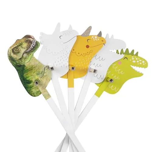 FOLDZILLA Steckenpferde Set aus Pappe 115 x 40 x 25 cm Hobbyhorse - Dino