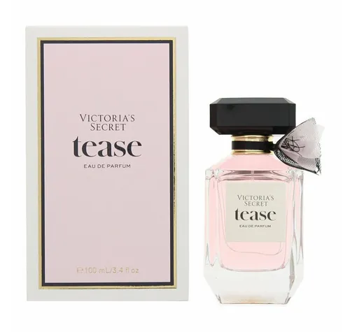 Victoria's Secret Tease Eau de Parfum 100 ml für Damen - Damendüfte mit blumig-fruchtiger Komposition und verführerischen Noten von schwarzer Vanille und Amber, ideal für selbstbewusste Frauen, die einen bleibenden Eindruck hinterlassen wollen.