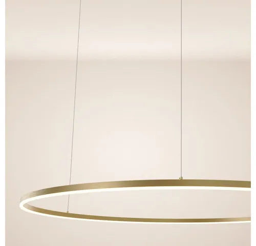 s.luce Led-Hängelampe Gold, Rund – Vielseitige Pendelleuchte für jeden Raum - Die s.luce Ring 120 Hängeleuchte bietet individuelle Montagemöglichkeiten und eine flexible Lichtsteuerung, ideal für jede Raumgestaltung. Perfekt für eine angenehme Atmosphäre und stilvolle Akzente.
