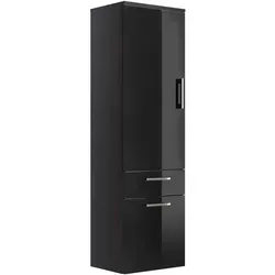 Posseik Bad-Hochschrank Rima Anthrazit 40 cm - Bad-Hochschrank in Anthrazit mit 2 Einlegeböden, ideal für kompakte Badezimmer. Ausgestattet mit Softclose-Funktion für sanftes Schließen und pflegeleichten Oberflächen.