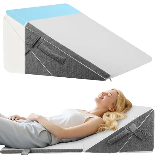Hoyiyobi Verstellbares Keilkissen für Bett – Ergonomisches Wedge Pillow mit Hochdichteschaum
