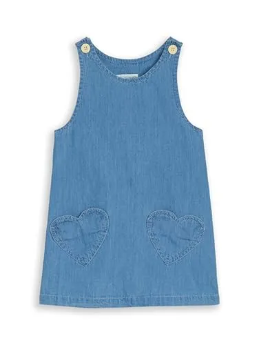 TOM TAILOR Kinder Jeanskleid ohne Ärmel in blau von Tom Tailor