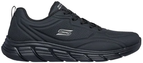 Skechers Bobs B Flex Lo - Cool Ease Damen Sneaker Schwarz - Sneaker in Schwarz mit stylischem Obermaterial, atmungsaktiver Perforation und super bequemer Memory Foam Innensohle für optimalen Tragekomfort.