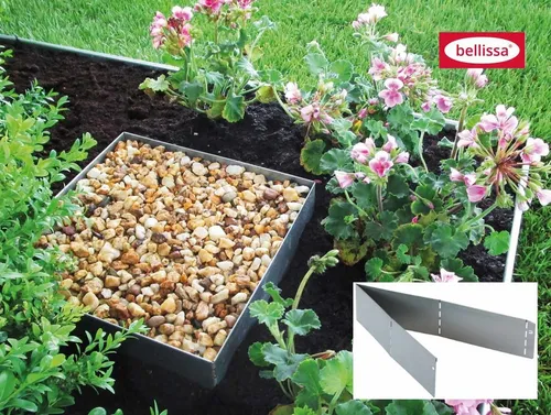 Bellissa Rasenkante Bellissa Rasenkante Square verzinkt 30x30cm H20cm Beetumrandung Beetei
