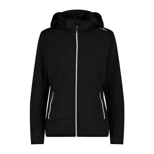 CMP Softshelljacke Schwarz Größe 40 Damen - Funktionsjacken für Damen von CMP - wasserdicht und atmungsaktiv mit ClimaProtect-Technologie für optimalen Komfort bei Outdoor-Aktivitäten.