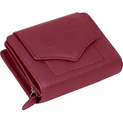 RFID Damen Geldbörse Portemonnaie Geldbeutel Damenbörse Leder Pink (528B) - Rosa