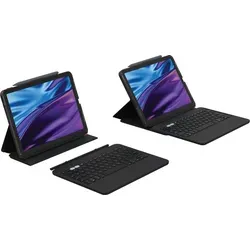 ZAGG Pro Keys 2 Bluetooth-Keyboard für iPad Air 11 Zoll (M2/M3) schwarz - Elegantes Bluetooth-Keyboard für iPad Air 11 Zoll (M2/M3) in schwarz. Bietet eine bequeme Tippoberfläche und eine lange Akkulaufzeit für produktives Arbeiten unterwegs.