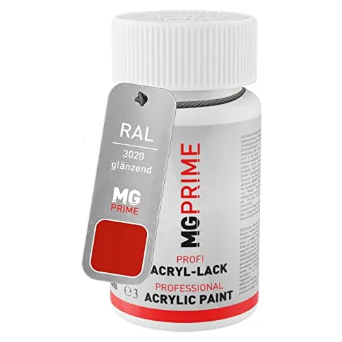 MG PRIME RAL 3020 Verkehrsrot/Traffic red glänzend Lackstift 50 ml schnelltrocknend