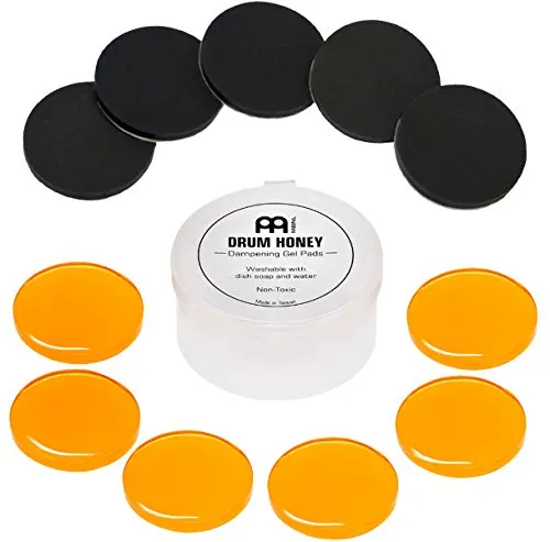 Meinl MDH Drum Honey Schlagzeug Dämpfer - Schallabschirmung für Schlagzeuge, Set aus Gelpads und Rubber-Pads zur Klangoptimierung für Becken und Felle - ideal für Studio und Proben.