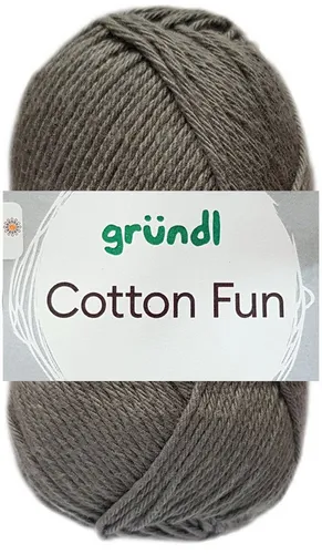 Gründl 50 Gramm Gründl Cotton Fun 25 Anthrazit Häkelwolle