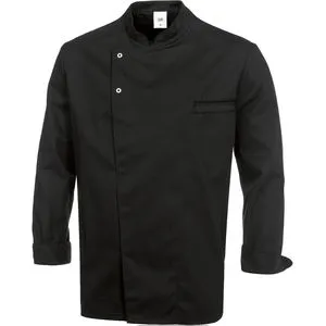 BP Kochjacke 1547-400-32, Unisex, langarm, schwarz, Größe XL - Arbeits- & Schutzkleidung, strapazierfähig und mit Belüftungsöffnungen für optimale Luftzirkulation, ideal für Profiköche.