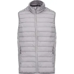 Kariban Herren Steppweste - Ultraleicht & Kompakt, Größe: 2XL, Farbe: Marl Silver - Hochwertige Herren Steppweste aus 100% Polyamid. Warm, ultraleicht und komprimierbar im Aufbewahrungsbeutel. Mit 2 Reißverschlusstaschen und kontrastfarbenem Innenfutter ideal für den täglichen Einsatz.