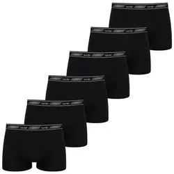Nur Der Herren 6er Pack Cotton 3D-Flex Boxershorts - Herren-Boxershorts mit innovativer 3D-Flex-Technologie für maximale Bewegungsfreiheit und flachen Nähten. Ideal für Sport und Alltag.