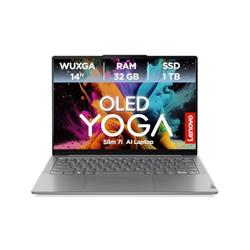 Lenovo Yoga Slim 7 14IMH9 - Leistungsstarker Laptop - Laptops mit Intel Core Ultra 7, 32 GB RAM und 1 TB SSD, ideal für kreatives Arbeiten und Multitasking.