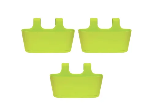 Engelland Blumenkasten Blumentopf zum Hängen - 3er Set - Blumenkästen, UV-beständig und frostbeständig mit Wasserauffangschalen, ideal für Balkon und Garten.